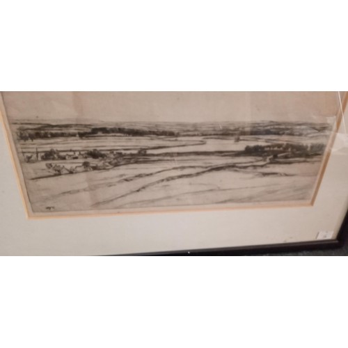 67 - Framed original etching 'Slithsdale' by Sir David Young Cameron R.A 1865-1945