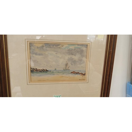 72 - Framed Charles Bahem watercolour