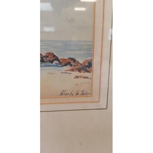 72 - Framed Charles Bahem watercolour