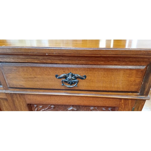 1 - Antique chiffonier oak side board