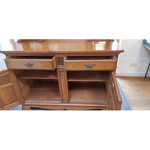 1 - Antique chiffonier oak side board