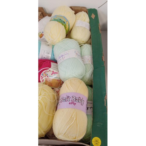 7 - 2 Boxes of assorted baby wool