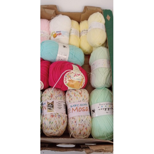 7 - 2 Boxes of assorted baby wool