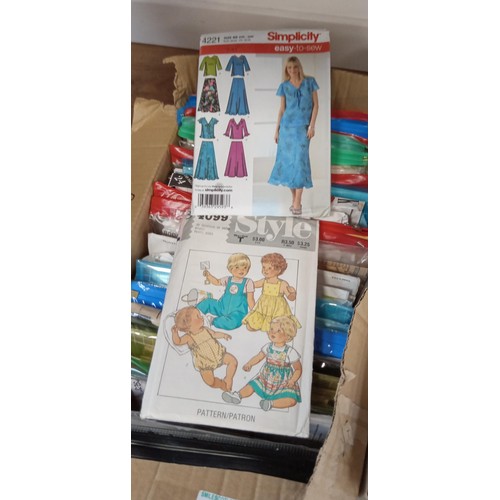 11 - 2 Boxes of vintage clothes and other patterns