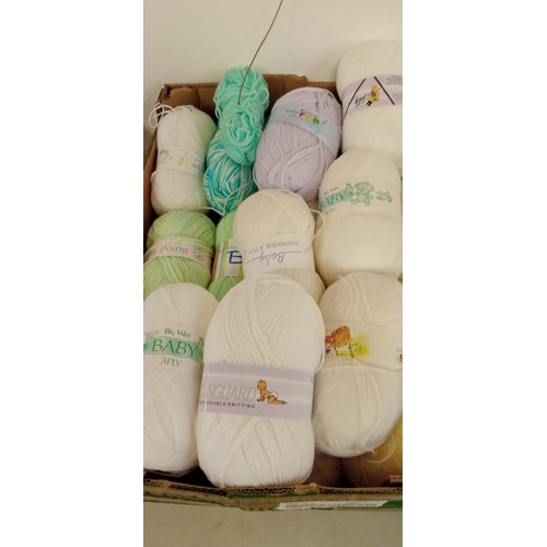 13 - 2 Boxes of assorted baby wool