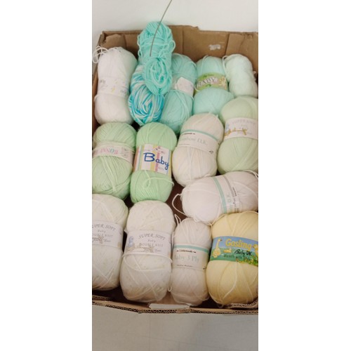 13 - 2 Boxes of assorted baby wool