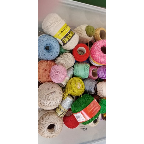 14 - Box of crochet threads