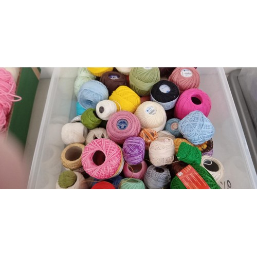 14 - Box of crochet threads