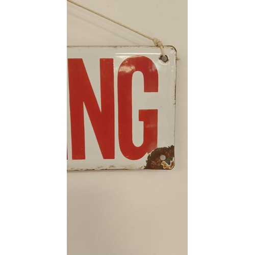 37 - Vintage No Smoking enamel sign