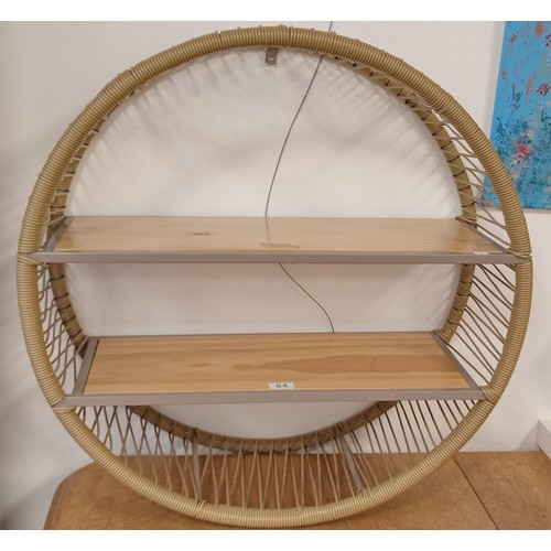 64 - Circular shelving unit