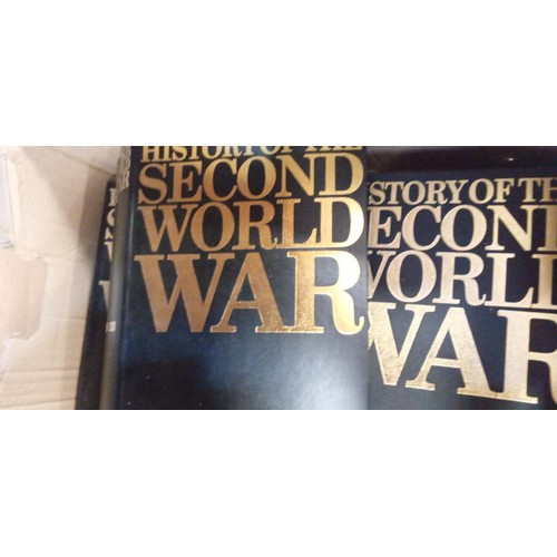 76 - History of the Second World War published by Purnell London binded magazines