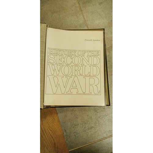 76 - History of the Second World War published by Purnell London binded magazines