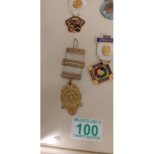 100 - 6 Vintage Masonic medals to include Royal Masonic Institute for girls