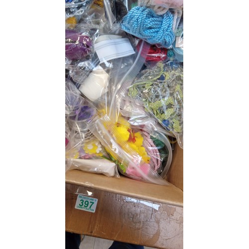 397 - Box of party and craft items