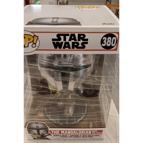 1 - Funko Pop/ bobble head Star Wars 380 The Mandalorian with the Child brand new never opened