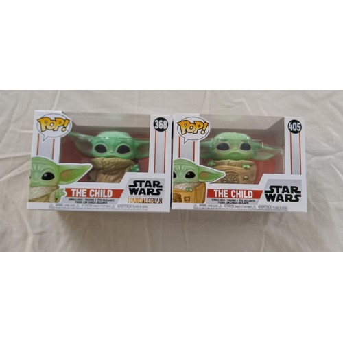 7 - Funko Pop/ bobble head Star Wars #368 & #405 The Child brand new never opened