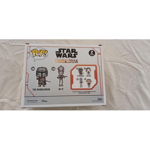 10 - Funko Pop/ bobble head The Mandalorian & IG-11 2 pack Special Edition brand new never opened