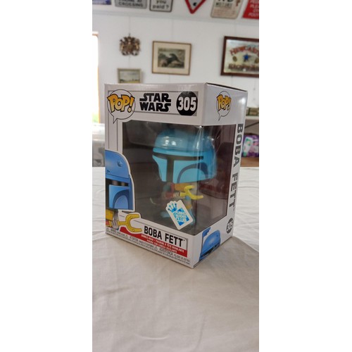 13 - Funko Pop/ bobble head Star Wars #298 & #305 Watto 2019 Galactic convention exclusive plus Boba Fett... 