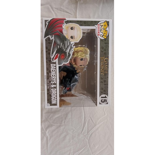 26 - Funko Pop Rides / bobble head Game of Thrones #15 Daenerys & Drogon