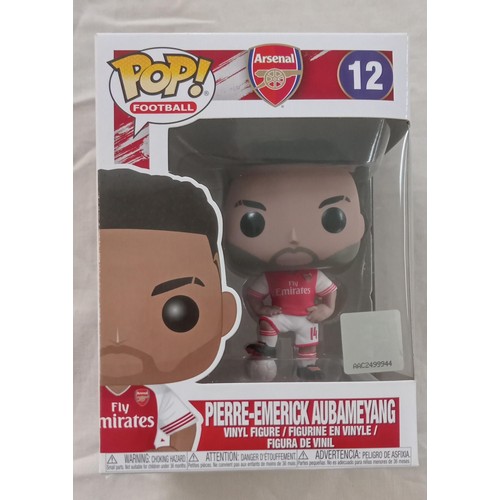 31 - Funko Pop football/ bobble head Arsenal #12 Pierre-Emerick Aubameyang