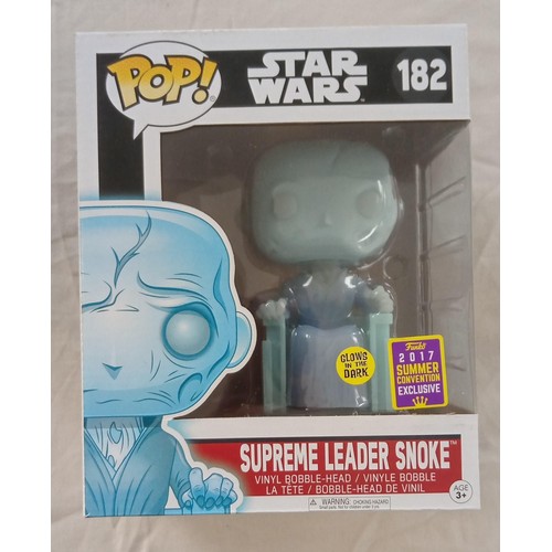 45 - Funko Pop/ bobble head Star Wars #182 Supreme Leader Snoke