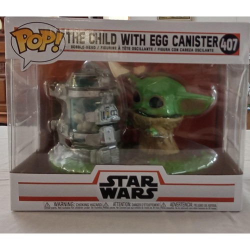 51 - Funko Pop/ bobble head Star Wars #407 The Child with egg canister