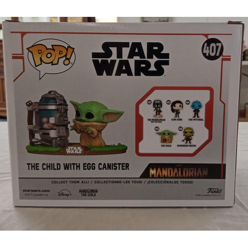 51 - Funko Pop/ bobble head Star Wars #407 The Child with egg canister