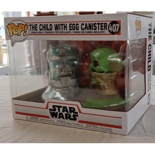 51 - Funko Pop/ bobble head Star Wars #407 The Child with egg canister