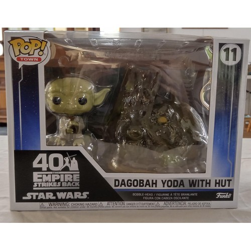 52 - Funko Pop/ bobble head Star Wars Empire strikes back #11 Dagobah Yoda with hut