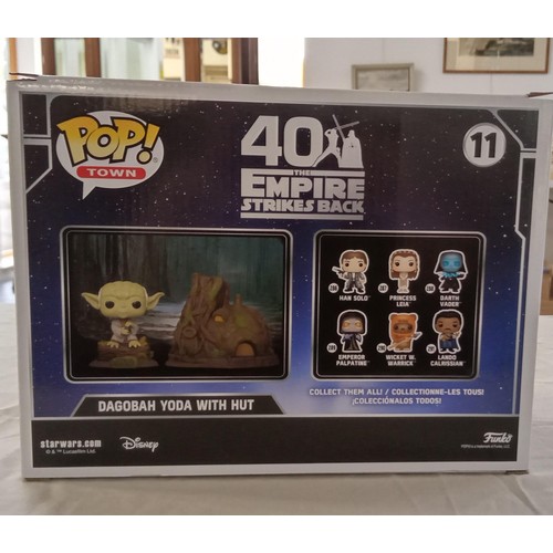 52 - Funko Pop/ bobble head Star Wars Empire strikes back #11 Dagobah Yoda with hut