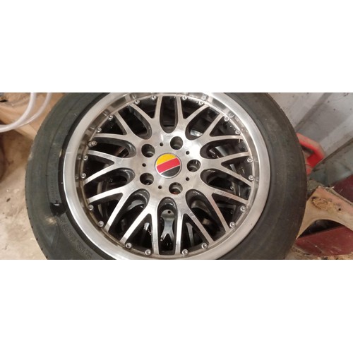 4 - Set of 4 five stud alloy wheels with tyres 205/55/R16