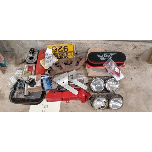 11 - Selection of mainly Land Rover and tractor parts