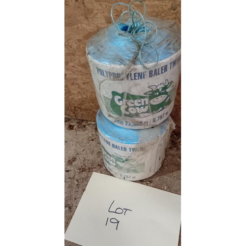 19 - 2 x Propylene baling twine