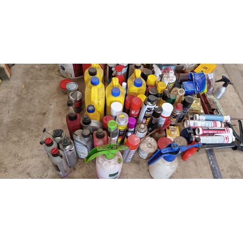 37 - Selection of garage oils, lubrications, sprays and more