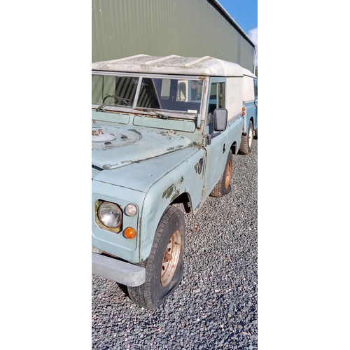 54 - Land Rover 1972, with galvanized chassis diesel light 4x4 Utility registered historic vehicle V5 pre... 