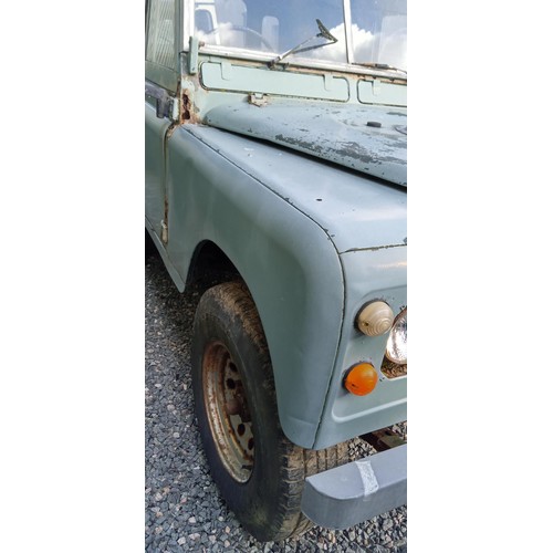 54 - Land Rover 1972, with galvanized chassis diesel light 4x4 Utility registered historic vehicle V5 pre... 