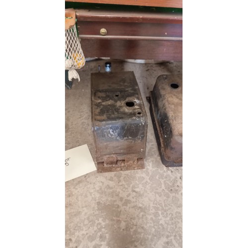 75 - 2 Land Rover fuel tanks and an old wing