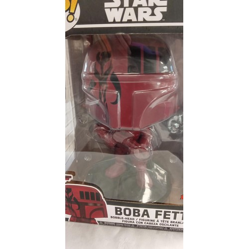 65 - Funko Pop/ bobble head #297 Star Wars 2 Special Edition Boba Fett figurines in different colours