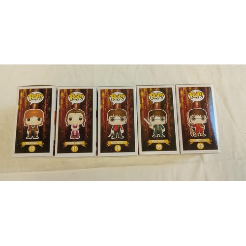 82 - Funko Pop/ bobble head Harry Potter #08, #09, #10, #11 & #12 Harry Potter, Harry Potter, Harry Potte... 