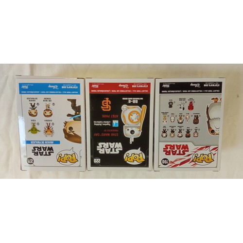 98 - Funko Pop/ bobble head Star Wars #198, #220 & #271 Porg, BB-8 San Francisco Giants edition Special E... 