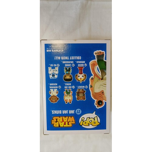 108 - Funko Pop/ bobble head Star Wars #27 Jar Jar Binks rare