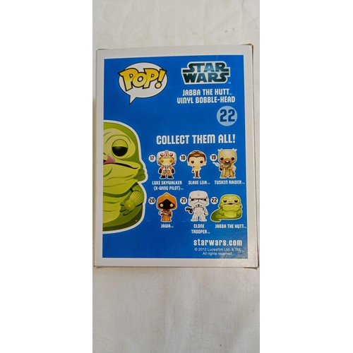 109 - Funko Pop/ bobble head Star Wars #22 Jabba the Hutt