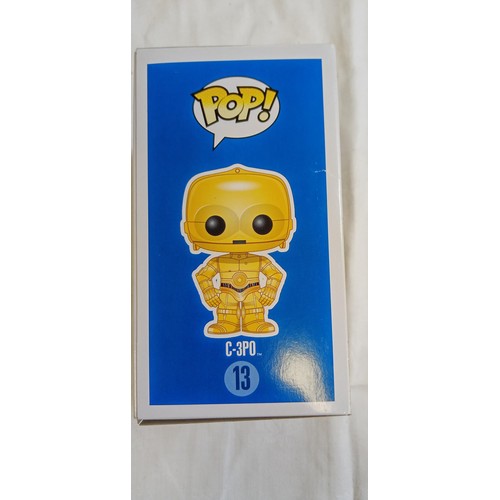 112 - Funko Pop/ bobble head Star Wars #13 C-3PO Chrome