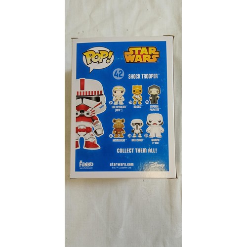 118 - Funko Pop/ bobble head Star Wars #42 Shock Trooper Funko 2015 galactic convention exclusive