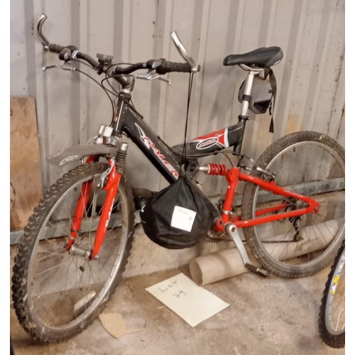 79 - Raleigh 7005 aluminum 21RS mountain bike