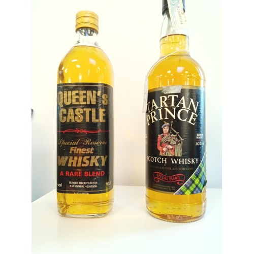 17 - Tartan Prince scotch Whisky 70cl 40 vol & Queens Castle Special Reserve finest whisky 40 vol 70cl