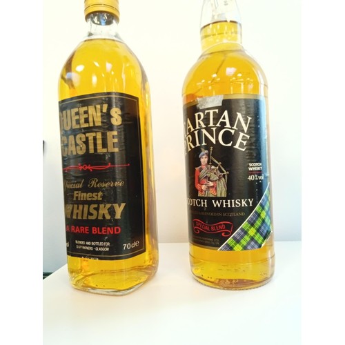 17 - Tartan Prince scotch Whisky 70cl 40 vol & Queens Castle Special Reserve finest whisky 40 vol 70cl