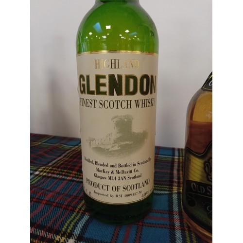 26 - 3 bottles of whisky Glen Gorse 40 vol 70cl, Glen Orson 70cl 40 vol & Glendon 70 cl 40 vol