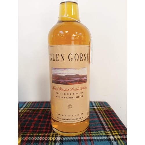 26 - 3 bottles of whisky Glen Gorse 40 vol 70cl, Glen Orson 70cl 40 vol & Glendon 70 cl 40 vol