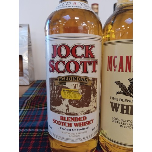 29 - McAndrews whisky 40vol 70cl & Jock Scott aged in oak 5 years scotch whisky 70cl 40vol